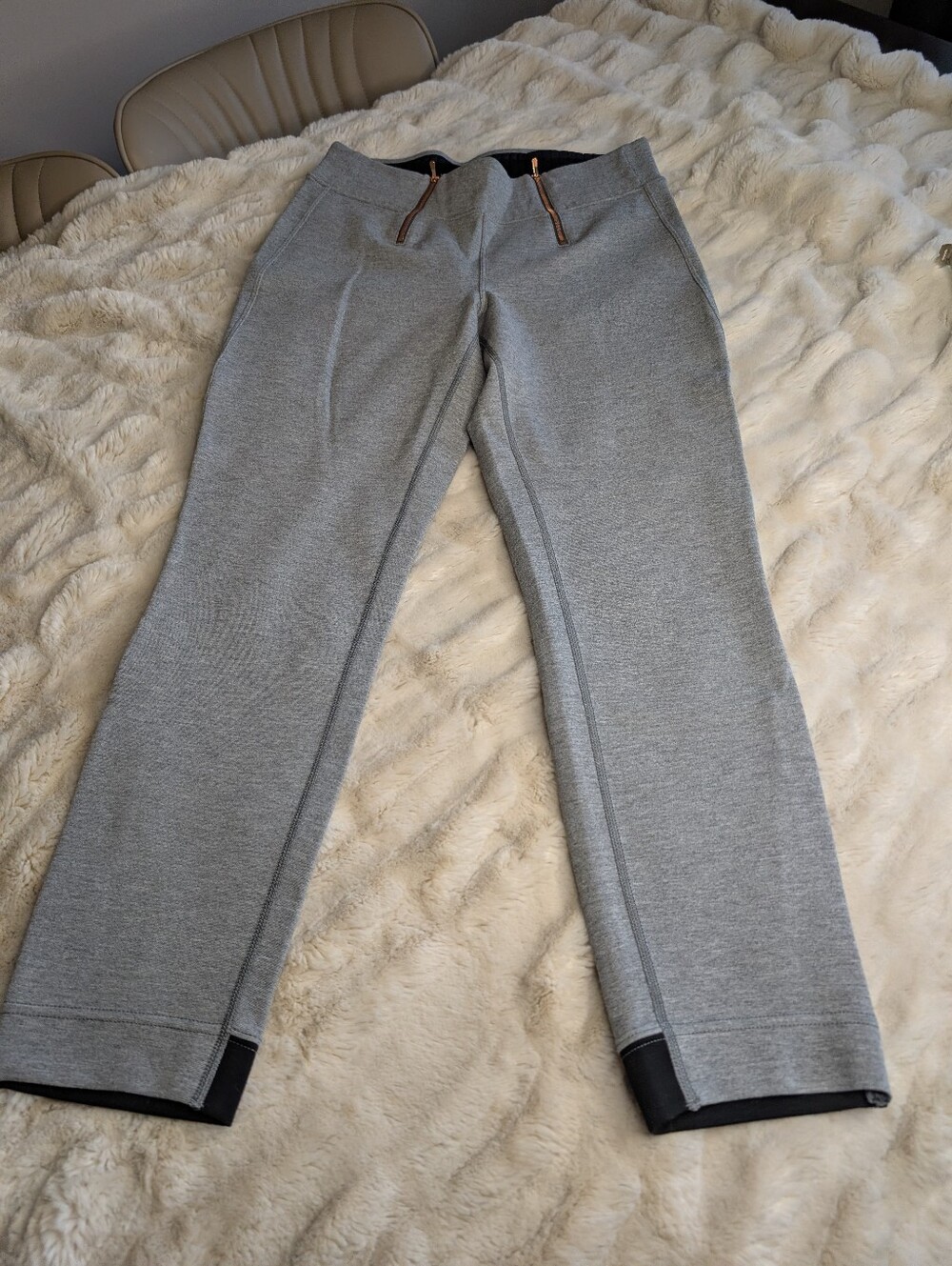 KIT AND ACE Women's Double Zipper Ponte Fabric Pants